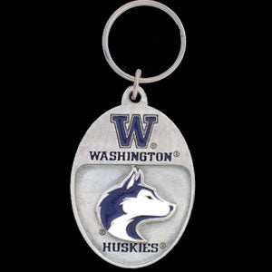 Washington Huskies Carved Metal Key Chain - Washington Huskies - Flyclothing LLC