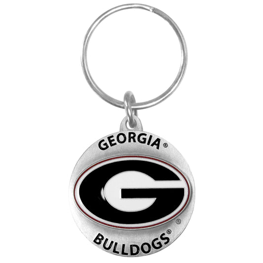 Georgia Bulldogs Carved Metal Key Chain - Georgia Bulldogs - Flyclothing LLC