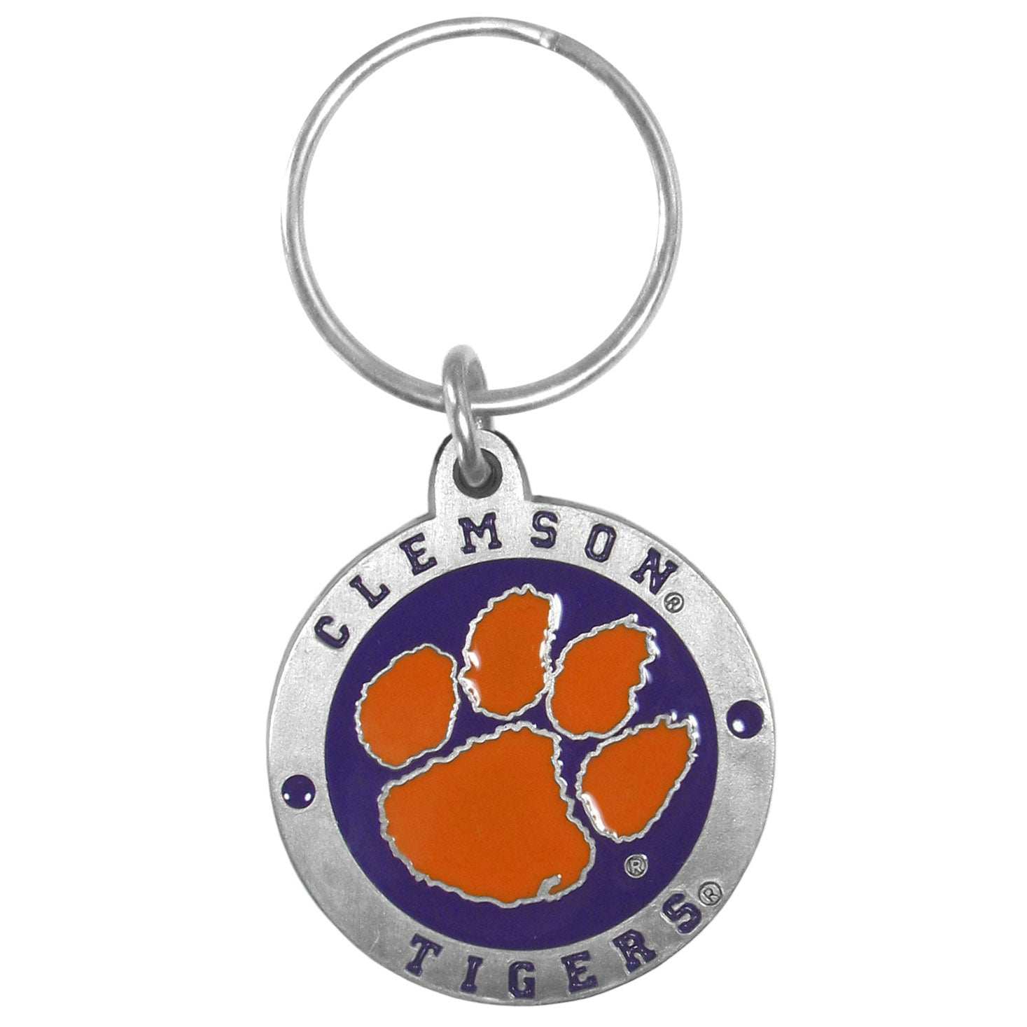 Clemson Tigers Carved Metal Key Chain - Clemson Tigers - Flyclothing LLC