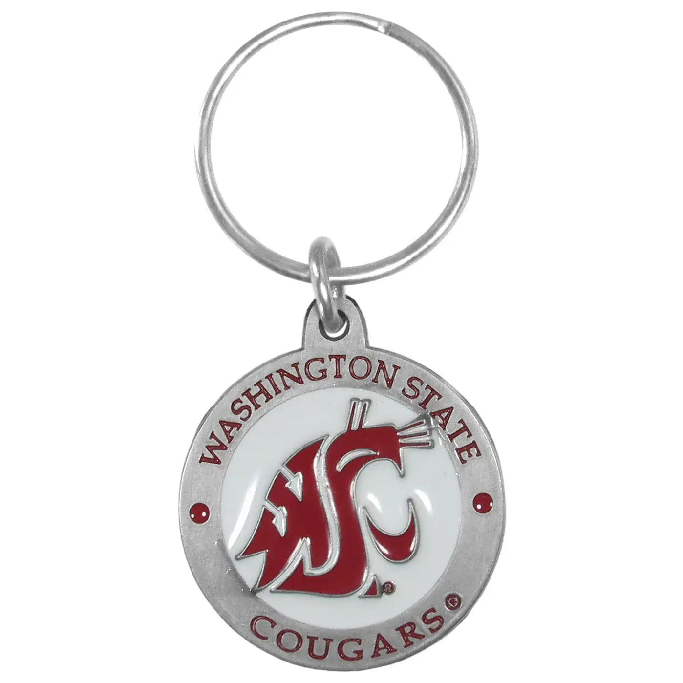 Washington St. Cougars Carved Metal Key Chain - Washington St. Cougars - Flyclothing LLC