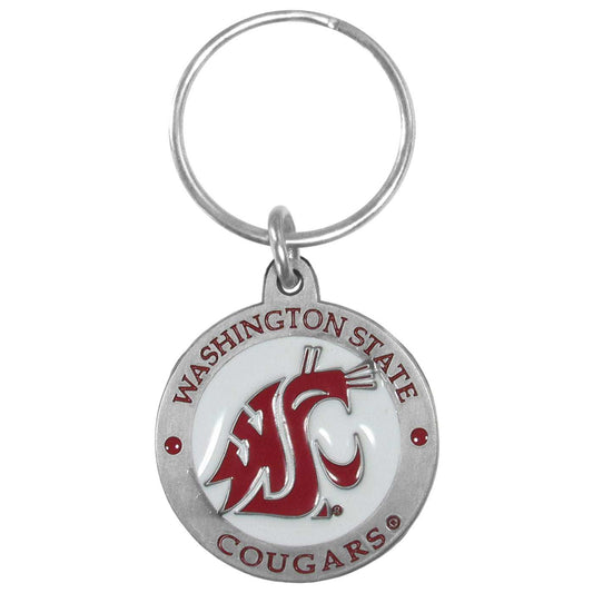 Washington St. Cougars Carved Metal Key Chain - Washington St. Cougars - Flyclothing LLC