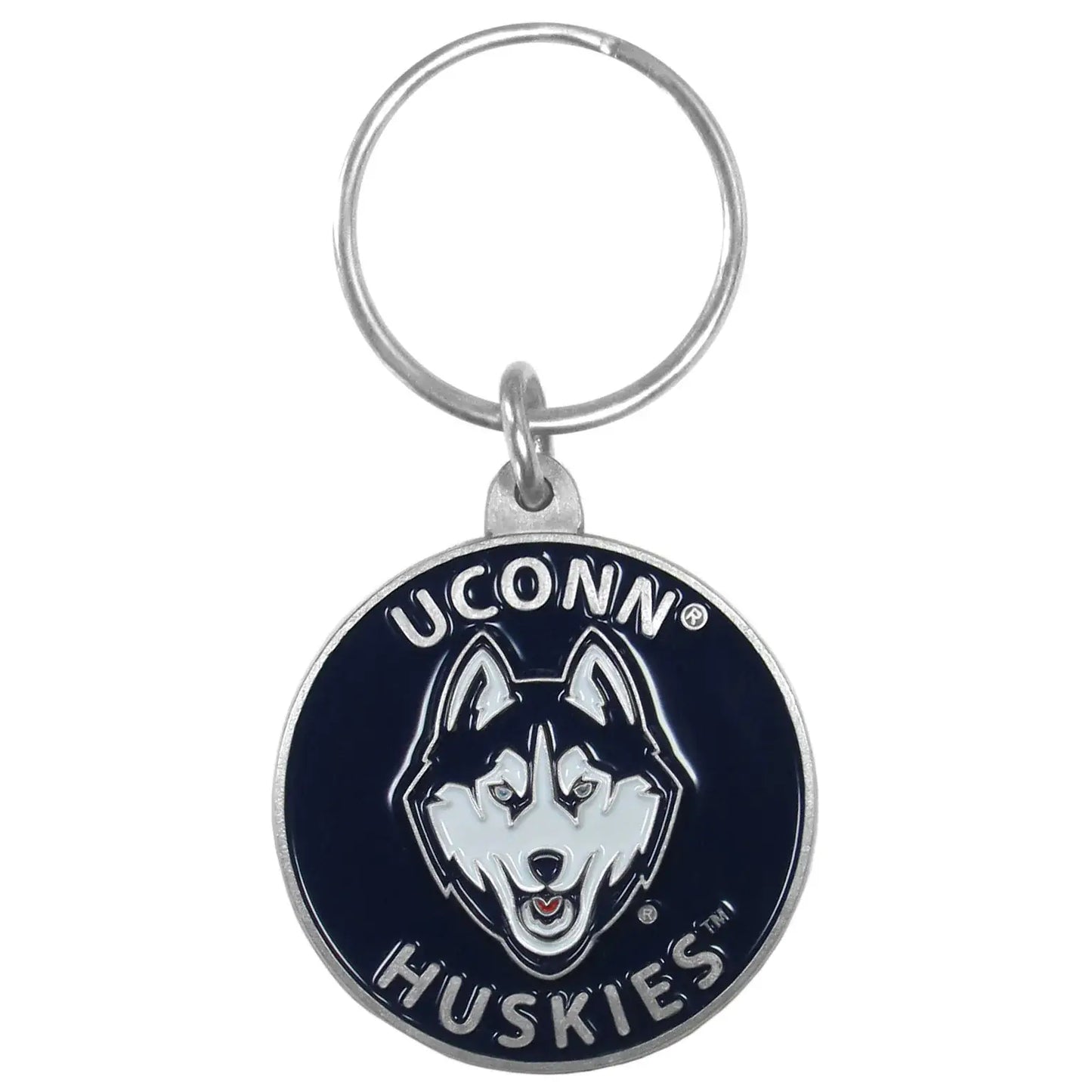 UCONN Huskies Carved Metal Key Chain - UCONN Huskies - Flyclothing LLC