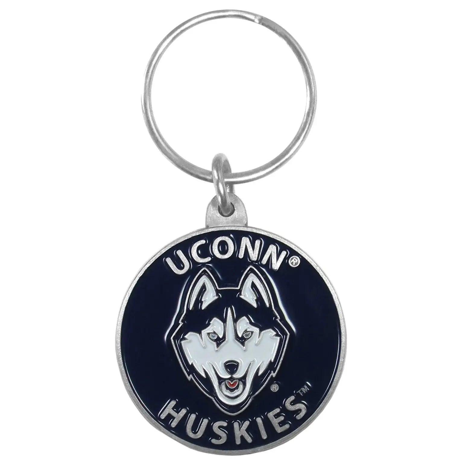UCONN Huskies Carved Metal Key Chain - UCONN Huskies - Flyclothing LLC
