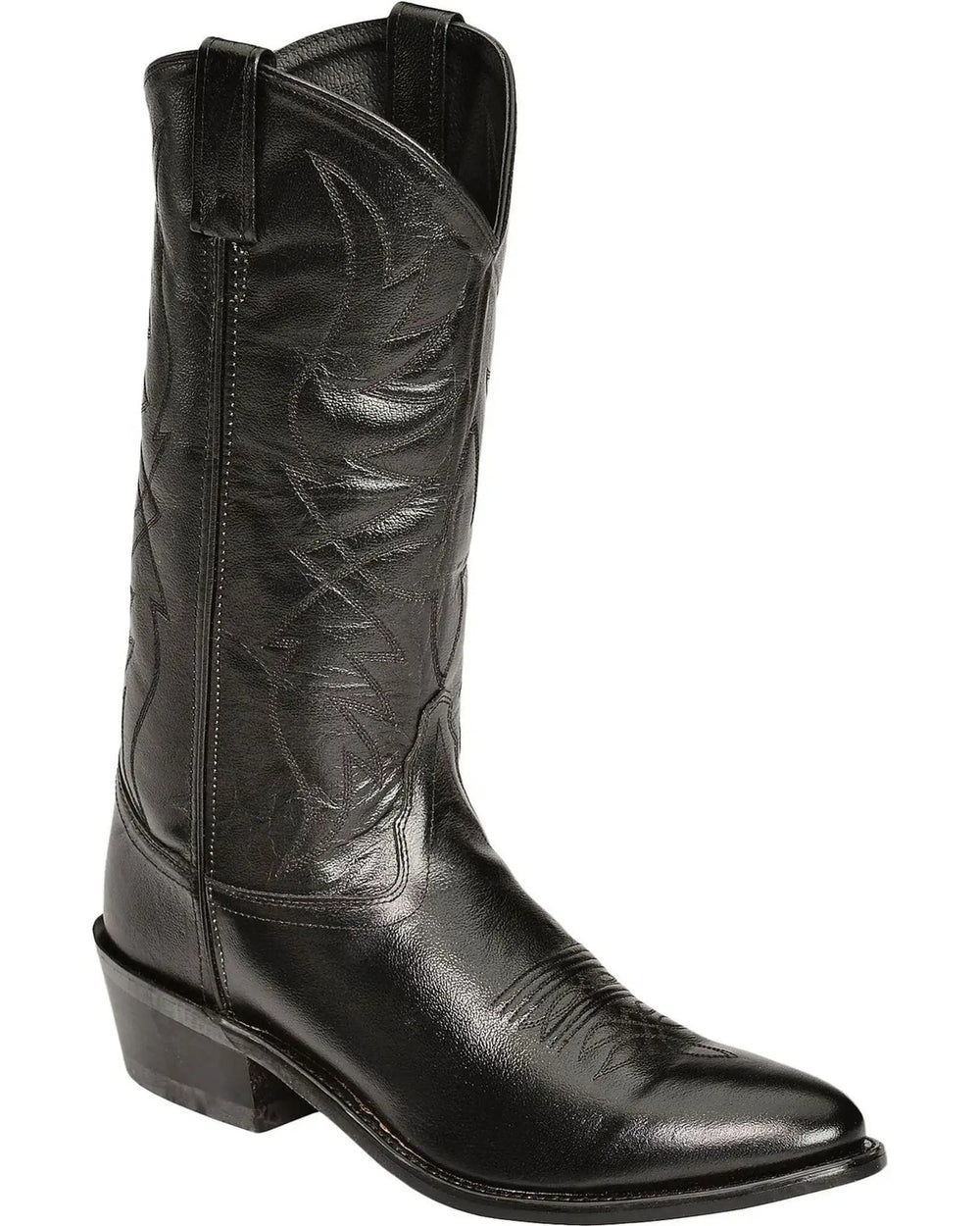 Old West Mens Black All Over Leather 13" Boot - Old West