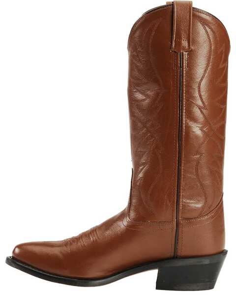 Old West Mens Antique Brown All Over Leather 13" Boot - Old West - Flyclothing LLC