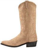 Old West Mens Camel Suede All Over Leather 13" Boot - Old West