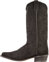 Old West Mens Black Suede All Over Leather 13" Boot - Old West - Flyclothing LLC