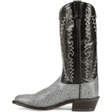 Old West Mens Grey Elephant Print All Over Leather 13" Boot - Old West - Flyclothing LLC
