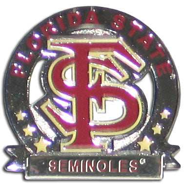 Florida St. Seminoles Glossy Team Pin - Florida St. Seminoles - Flyclothing LLC