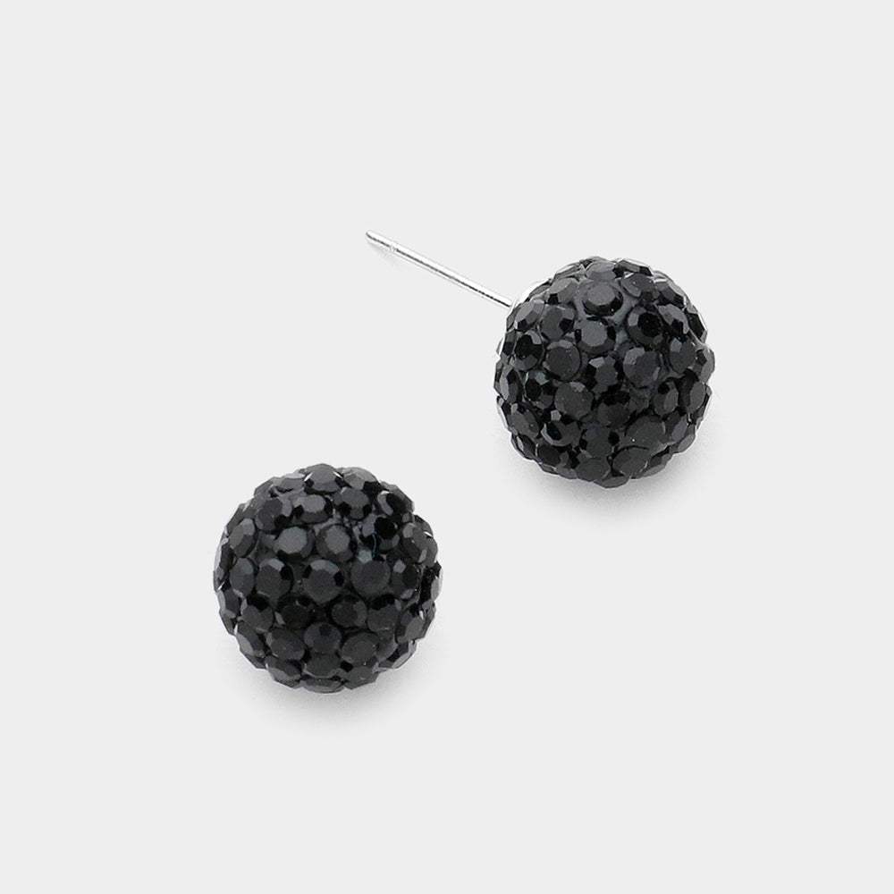 Shamballa Ball Stud Earrings - Madeline Love - Flyclothing LLC