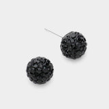 Shamballa Ball Stud Earrings - Madeline Love - Flyclothing LLC