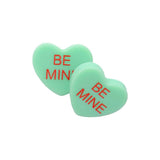 BE MINE Message Heart Stud Earrings - Madeline Love - Flyclothing LLC