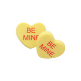 BE MINE Message Heart Stud Earrings - Madeline Love - Flyclothing LLC