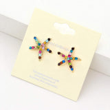 Crystal Starfish Stud Earrings - Madeline Love - Flyclothing LLC
