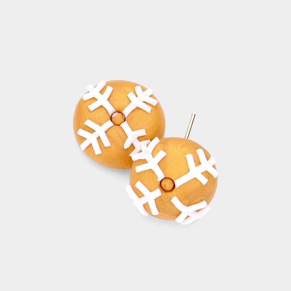 Polymer Clay Round Stud Earrings - Madeline Love - Flyclothing LLC
