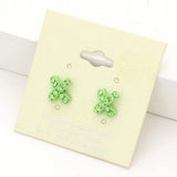 Rhinestone Embellished Crisscross Stud Earrings - Madeline Love - Flyclothing LLC