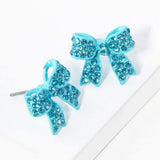 Pave bow stud earrings - Madeline Love - Flyclothing LLC