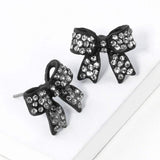 Pave bow stud earrings - Madeline Love - Flyclothing LLC