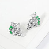 Crystal Grape Cluster Stud Earrings - Madeline Love - Flyclothing LLC