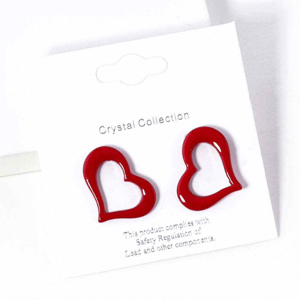 Open Heart Stud Earrings - Madeline Love - Flyclothing LLC