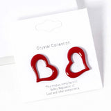 Open Heart Stud Earrings - Madeline Love - Flyclothing LLC