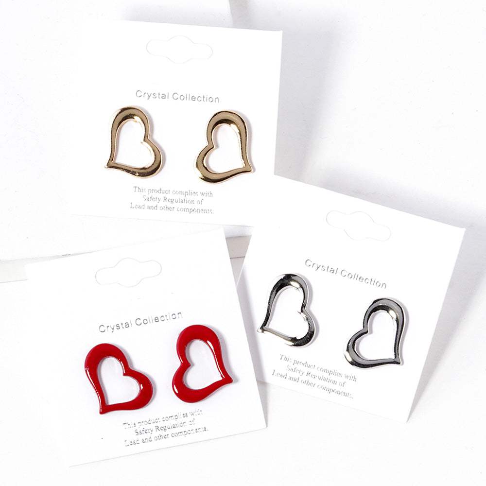Open Heart Stud Earrings - Madeline Love - Flyclothing LLC