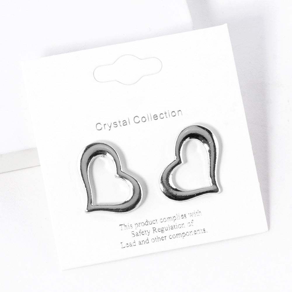 Open Heart Stud Earrings - Madeline Love - Flyclothing LLC