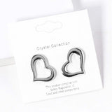 Open Heart Stud Earrings - Madeline Love - Flyclothing LLC