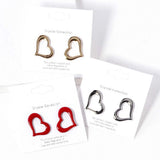 Open Heart Stud Earrings - Madeline Love - Flyclothing LLC