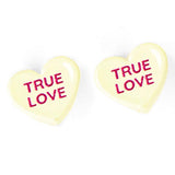 Ture Love Message Heart Stud Earrings - Madeline Love - Flyclothing LLC