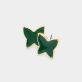 Enamel Butterfly Stud Earrings - Madeline Love - Flyclothing LLC