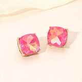 Square Cushion Stud Earrings - Madeline Love - Flyclothing LLC