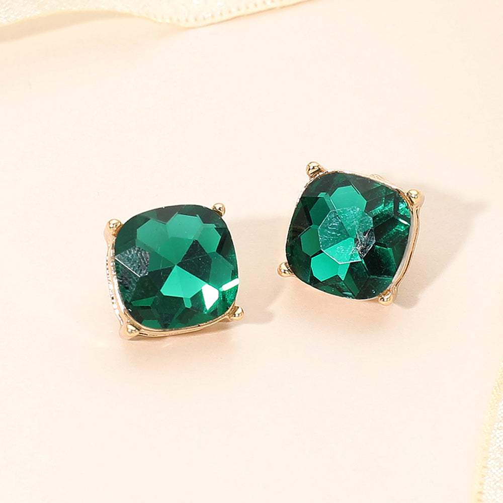 Square Cushion Stud Earrings - Madeline Love - Flyclothing LLC