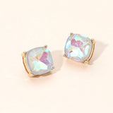 Square Cushion Stud Earrings - Madeline Love - Flyclothing LLC