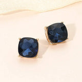 Square Cushion Stud Earrings - Madeline Love - Flyclothing LLC