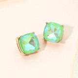 Square Cushion Stud Earrings - Madeline Love - Flyclothing LLC