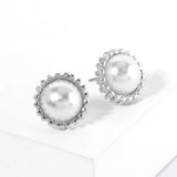 Pearl stud earrings - Madeline Love - Flyclothing LLC
