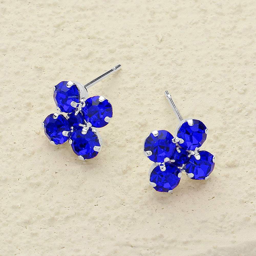 Flower Stone Stud Earrings - Madeline Love - Flyclothing LLC