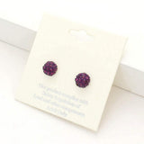 Shamballa Ball Stud Earrings - Madeline Love - Flyclothing LLC