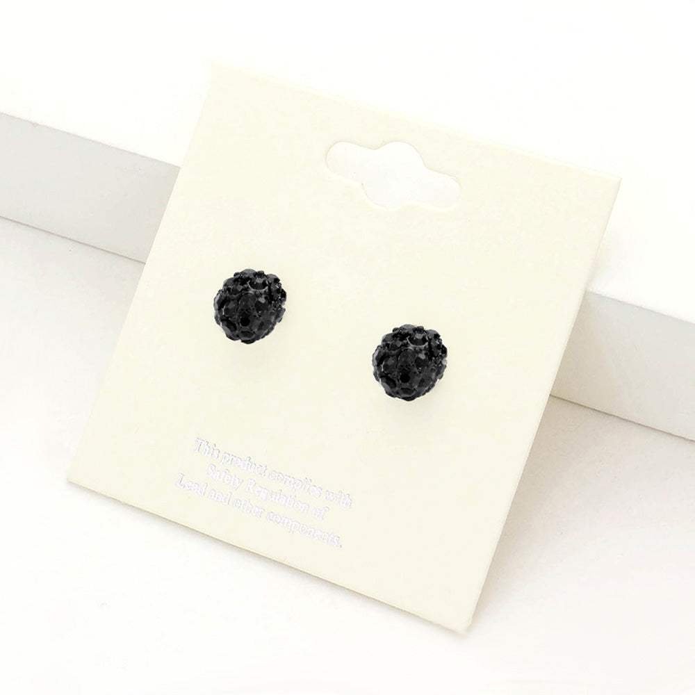 Shamballa Ball Stud Earrings - Madeline Love - Flyclothing LLC