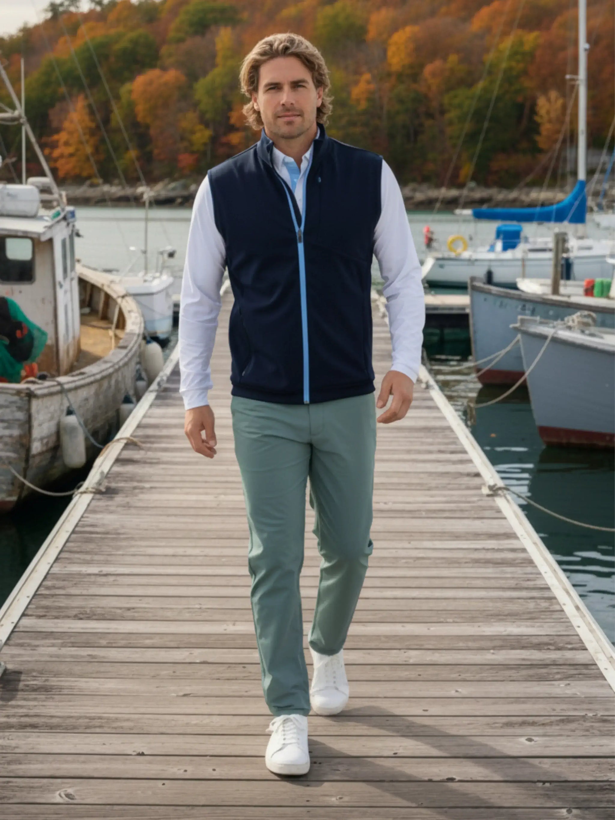 Seaport Pants - White Water Life - Flyclothing LLC