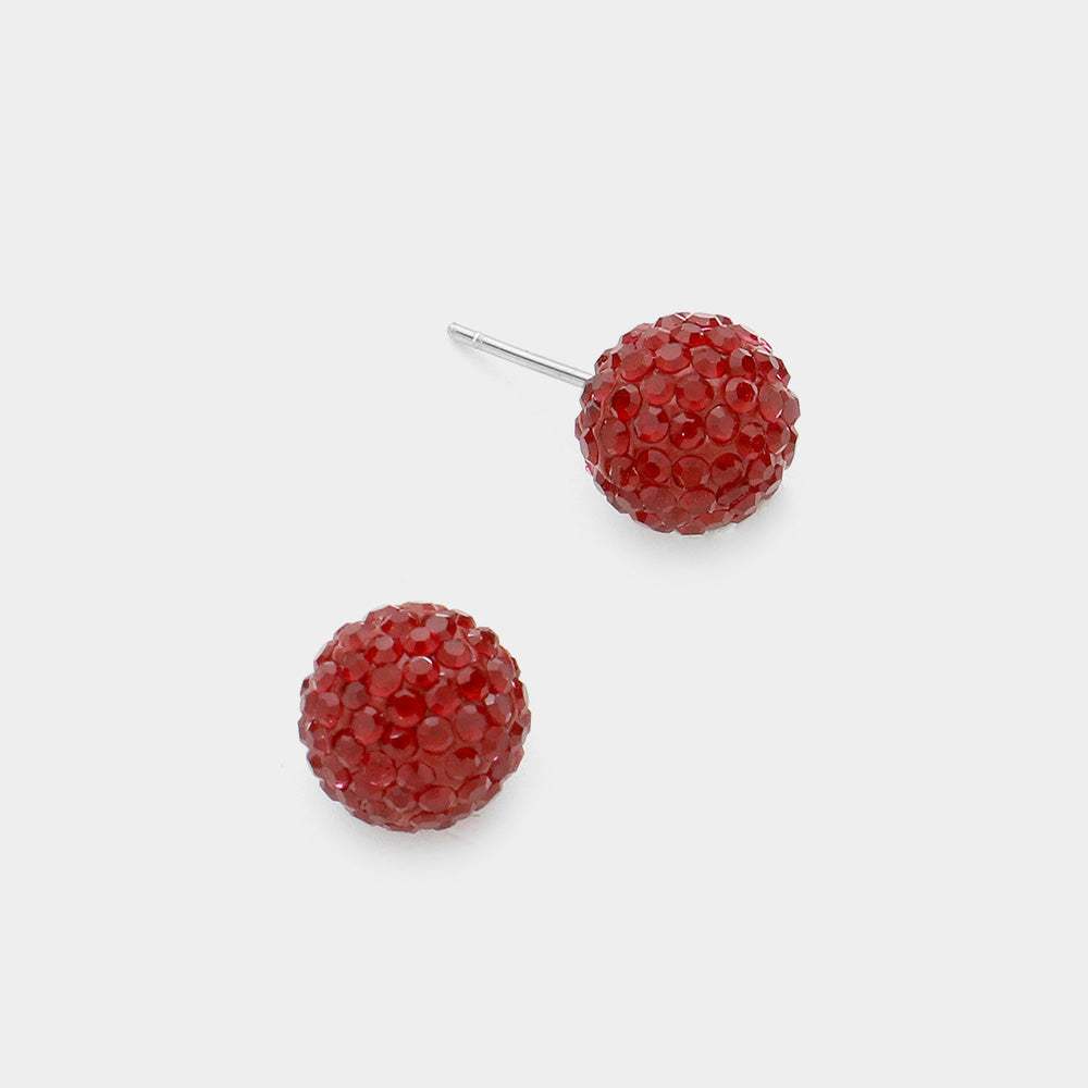 Resin Disco Ball Stud Earrings - Madeline Love - Flyclothing LLC
