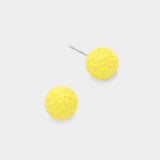Resin Disco Ball Stud Earrings - Madeline Love - Flyclothing LLC