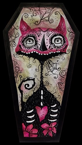 Black Market Art Company SENORITA MARGARITA dia de los muertos Print