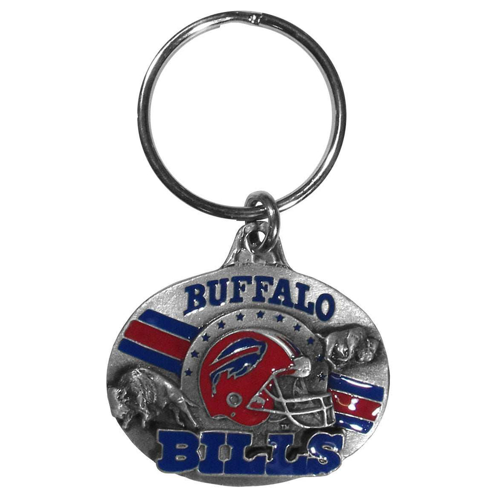 Buffalo Bills Oval Carved Metal Key Chain - Buffalo Bills - Flyclothing LLC