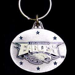 Philadelphia Eagles Oval Carved Metal Key Chain - Philadelphia Eagles - Flyclothing LLC