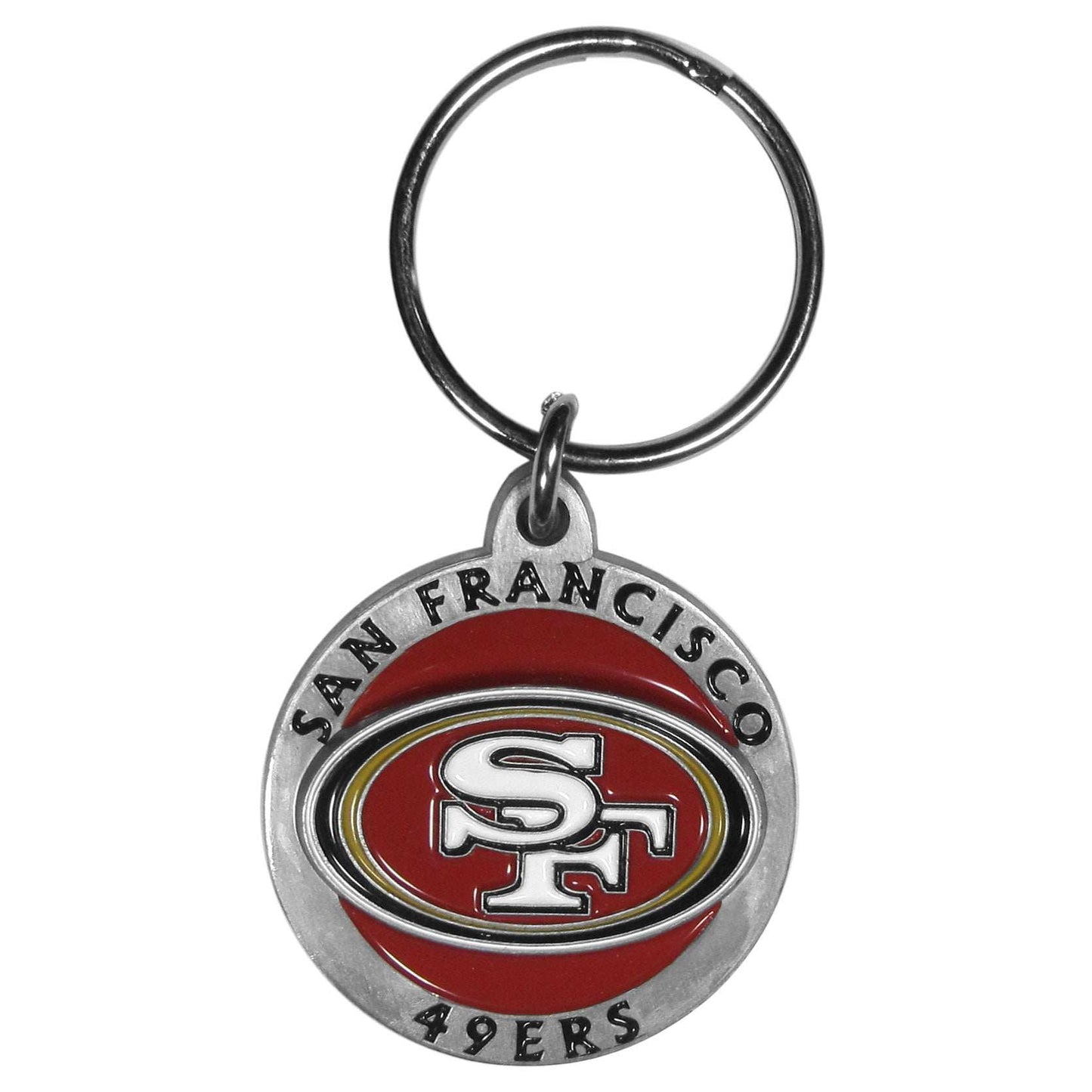 San Francisco 49ers Carved Metal Key Chain - San Francisco 49ers - Flyclothing LLC