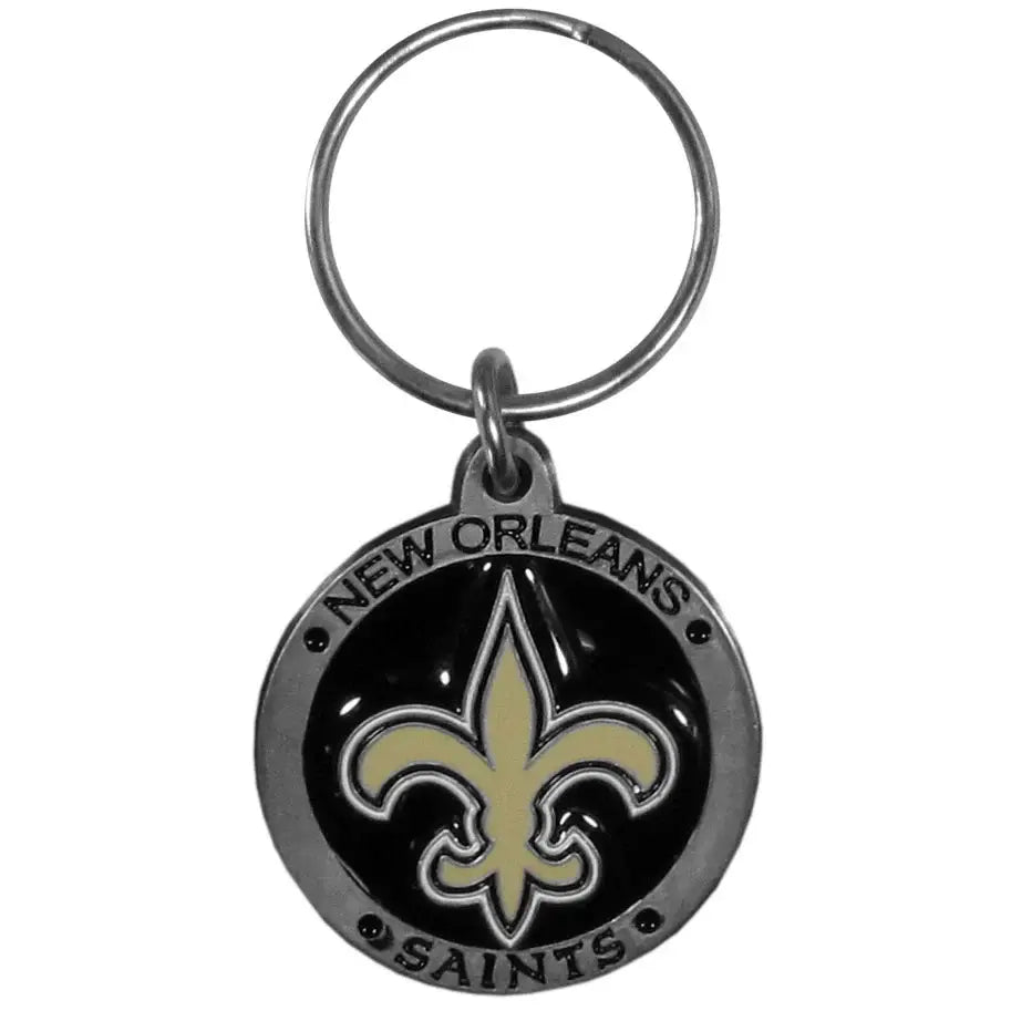 New Orleans Saints Carved Metal Key Chain - New Orleans Saints - Flyclothing LLC