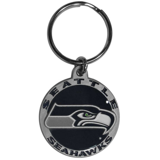 Seattle Seahawks Carved Metal Key Chain - Seattle Seahawks - Flyclothing LLC