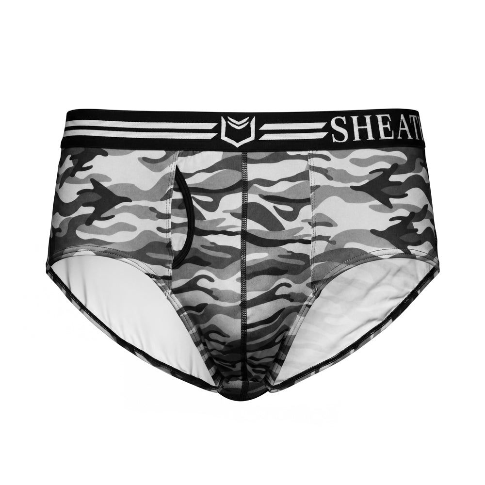 SHEATH Polyester Camo Men's Pouch American Brief